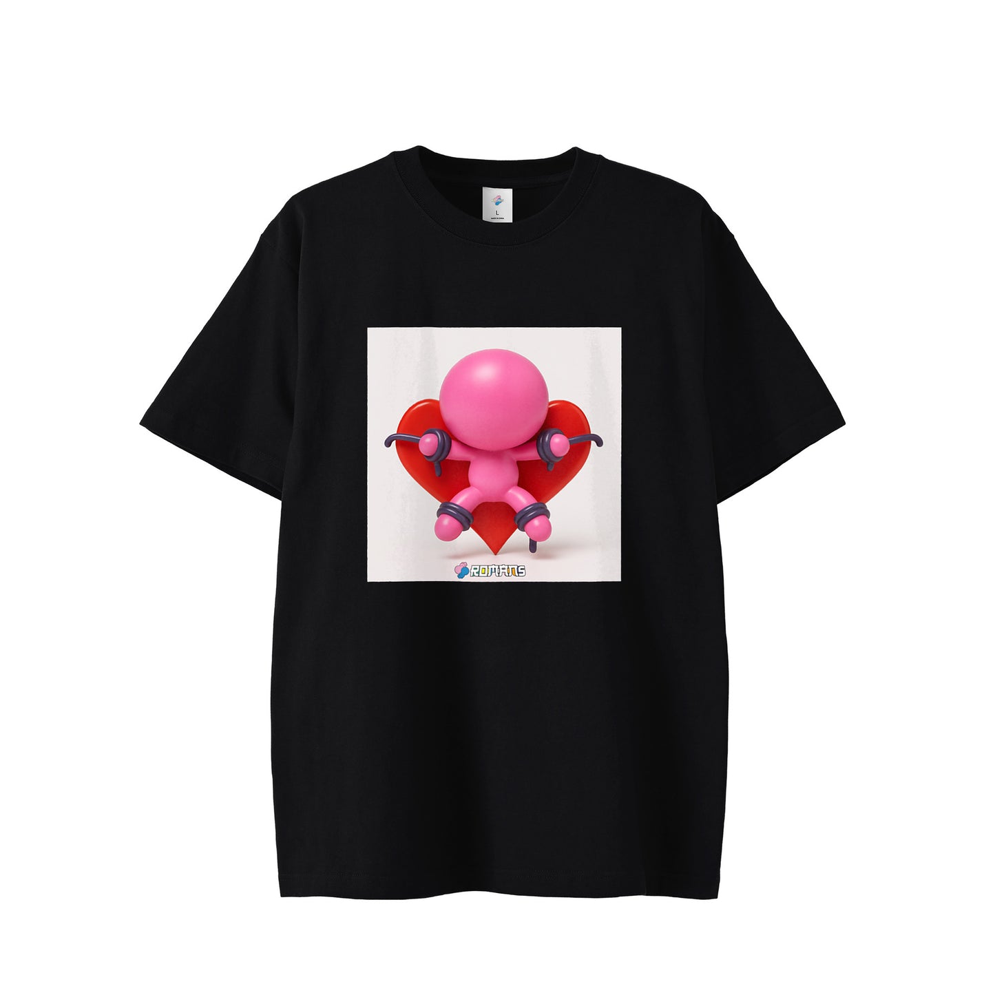 【Tシャツ】おもかローマン black image