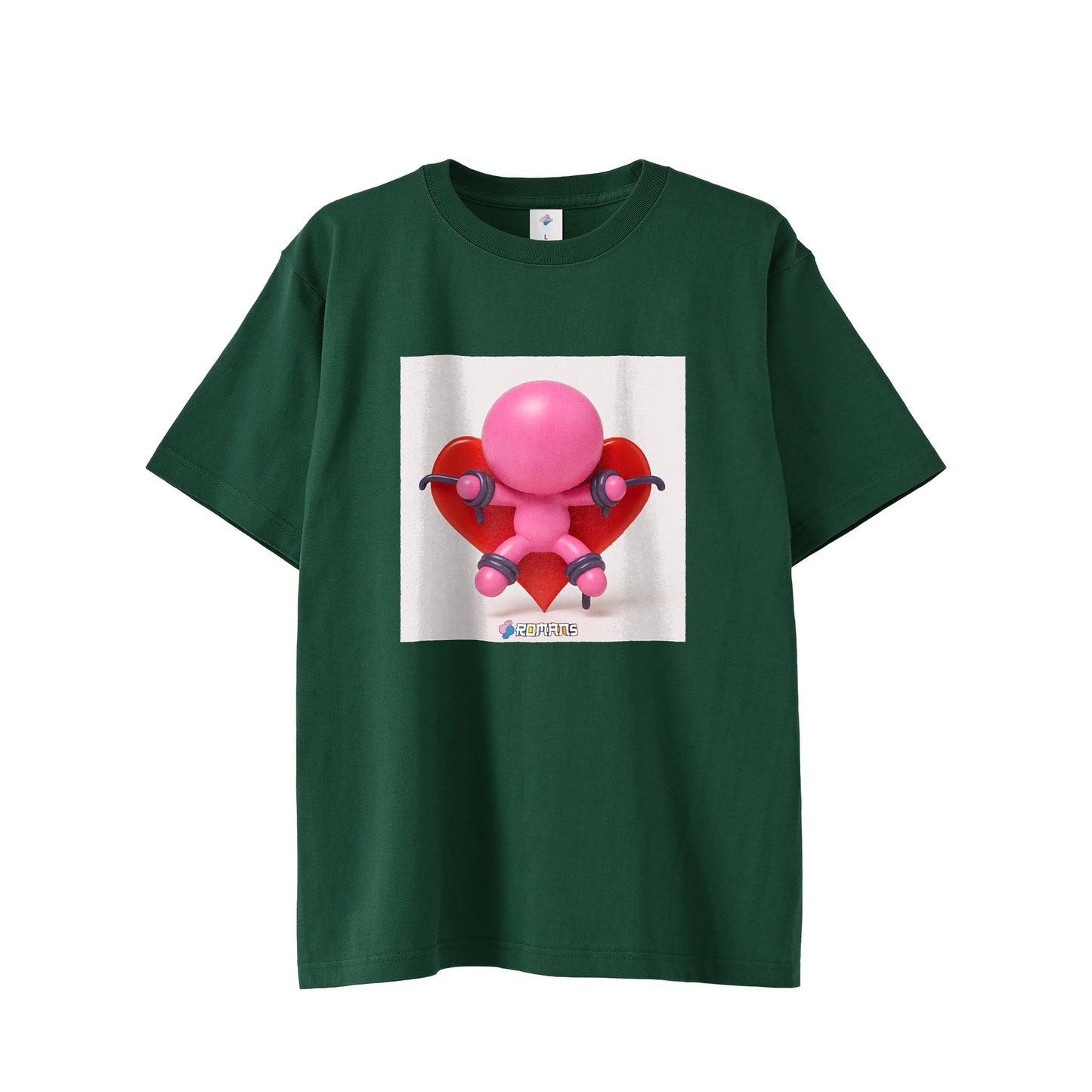 【Tシャツ】おもかローマン black image