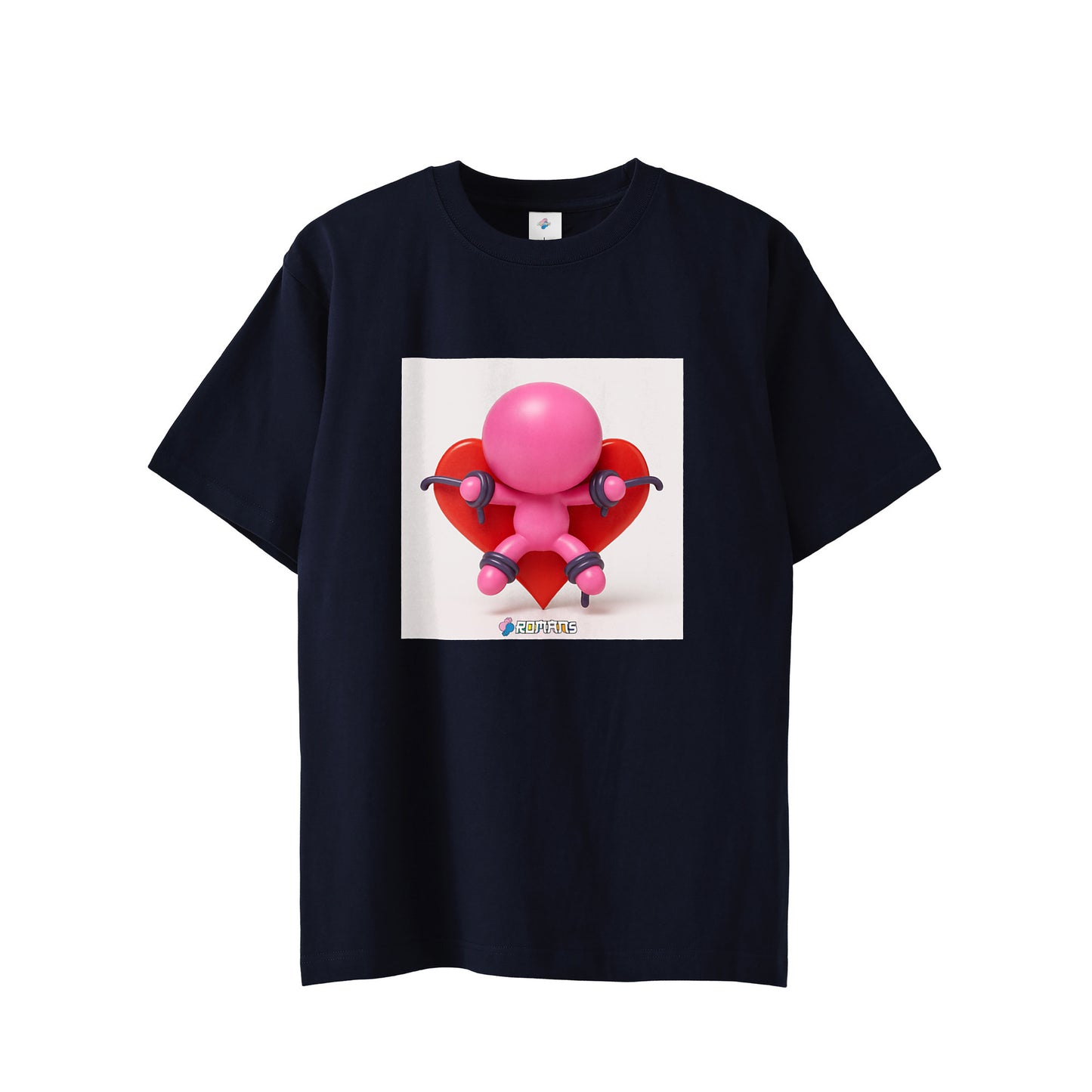 【Tシャツ】おもかローマン black image