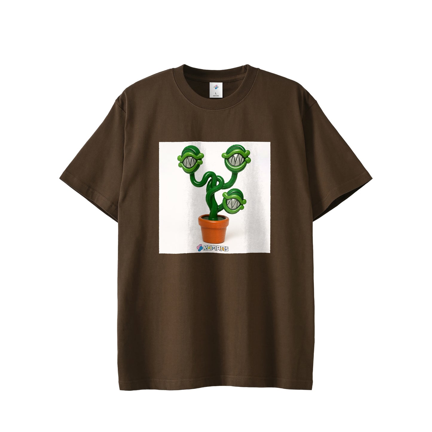【Tシャツ】フェイクスマイル white image