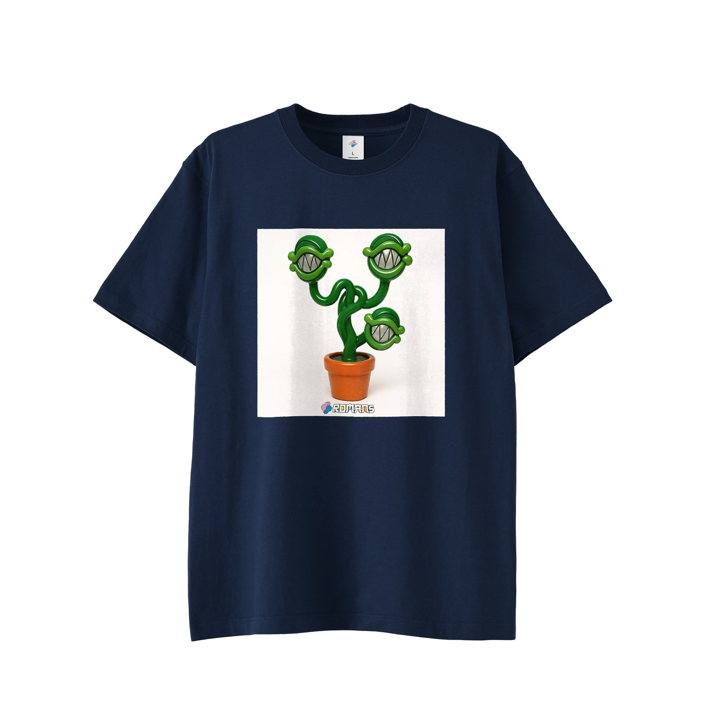 【Tシャツ】フェイクスマイル white image