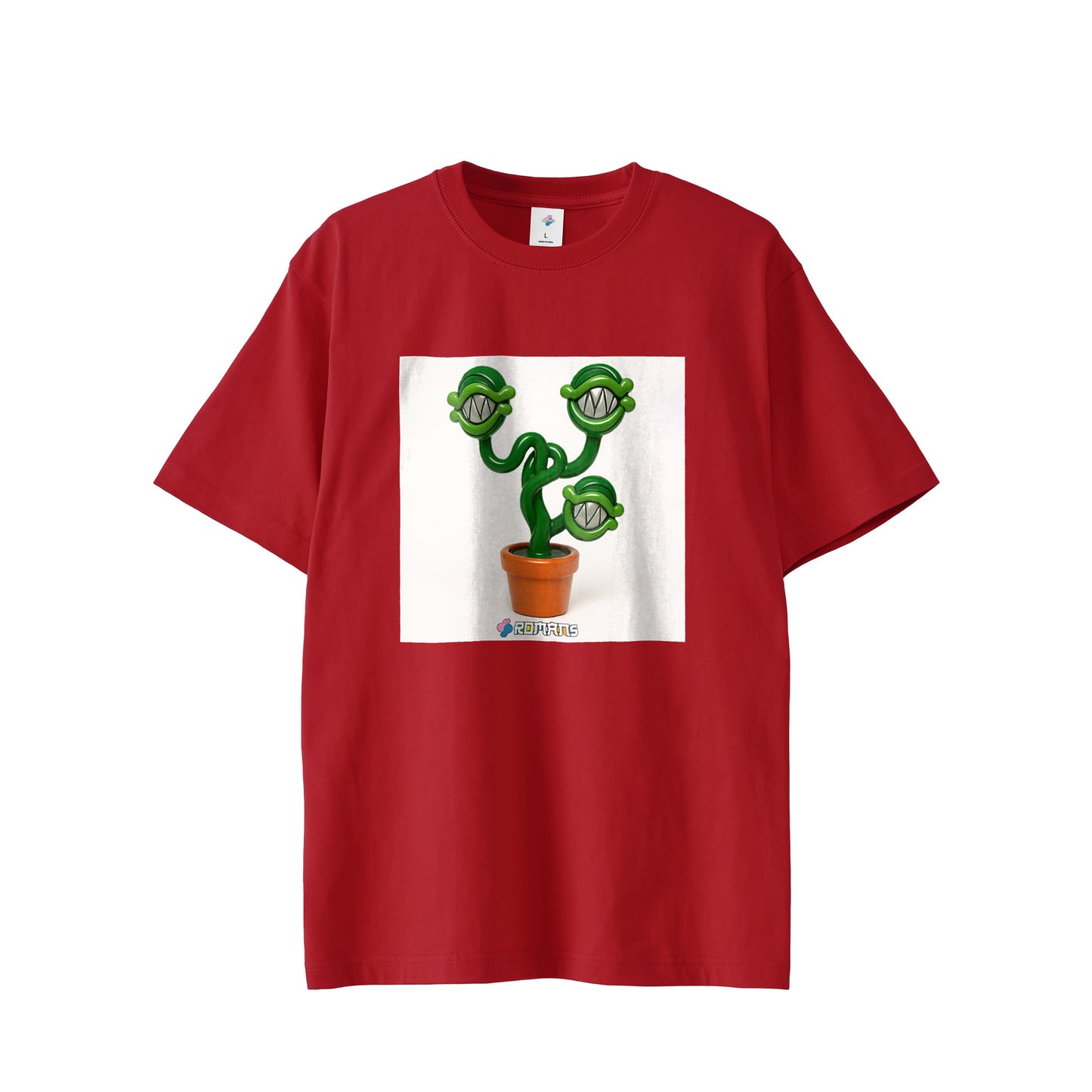 【Tシャツ】フェイクスマイル white image