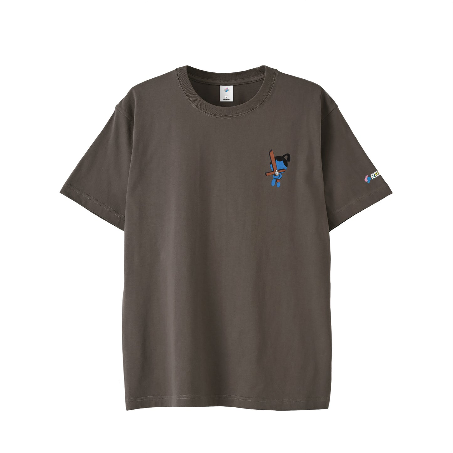 【ワンポイントTシャツ】シローマン black image