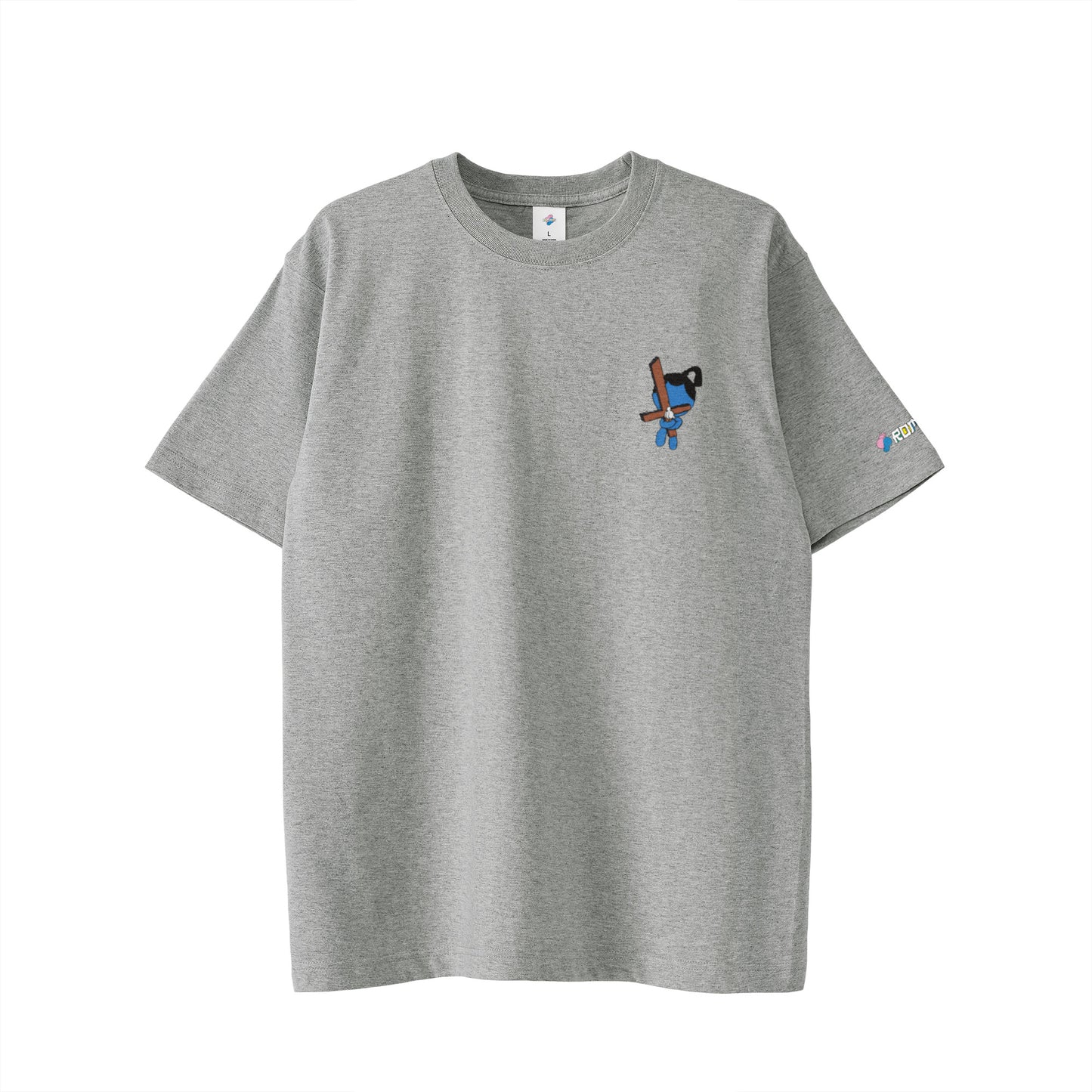 【ワンポイントTシャツ】シローマン black image