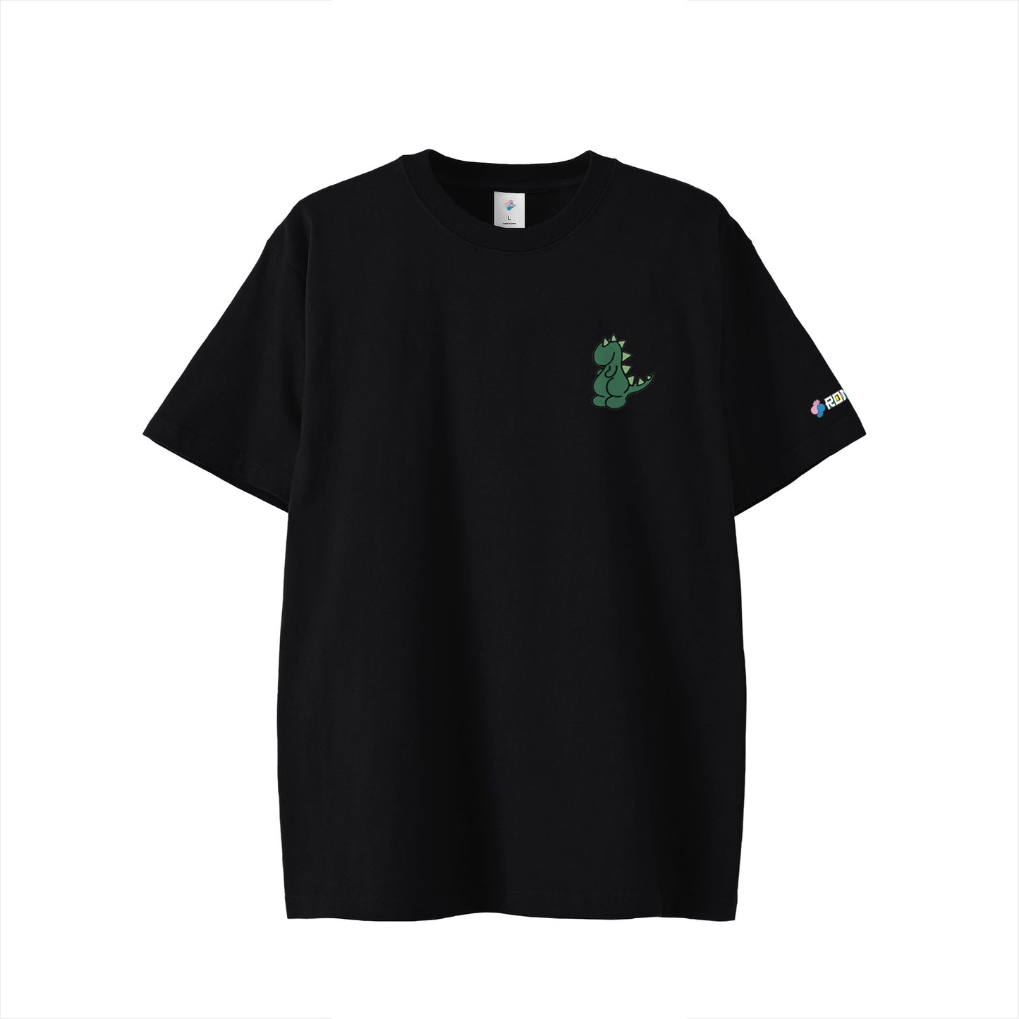 【ワンポイントTシャツ】化けローマン black image