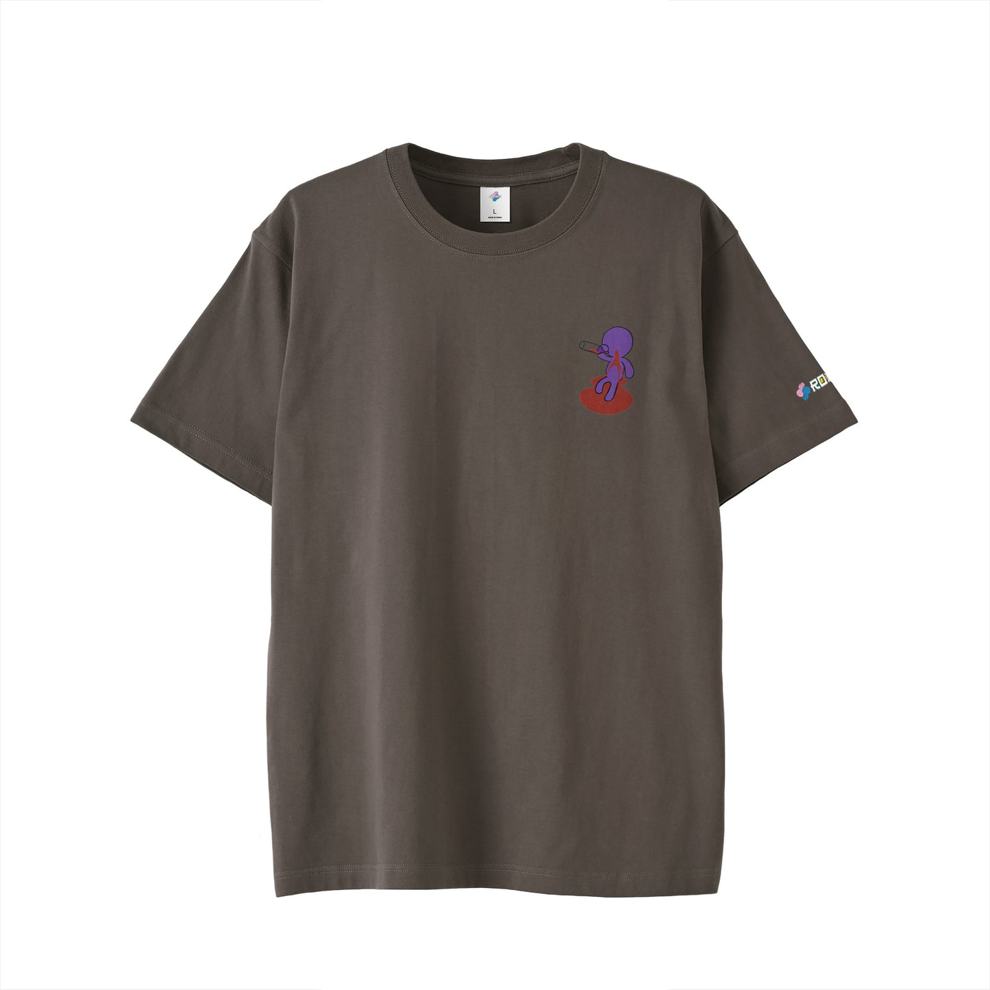 【ワンポイントTシャツ】ベロベローマン black image