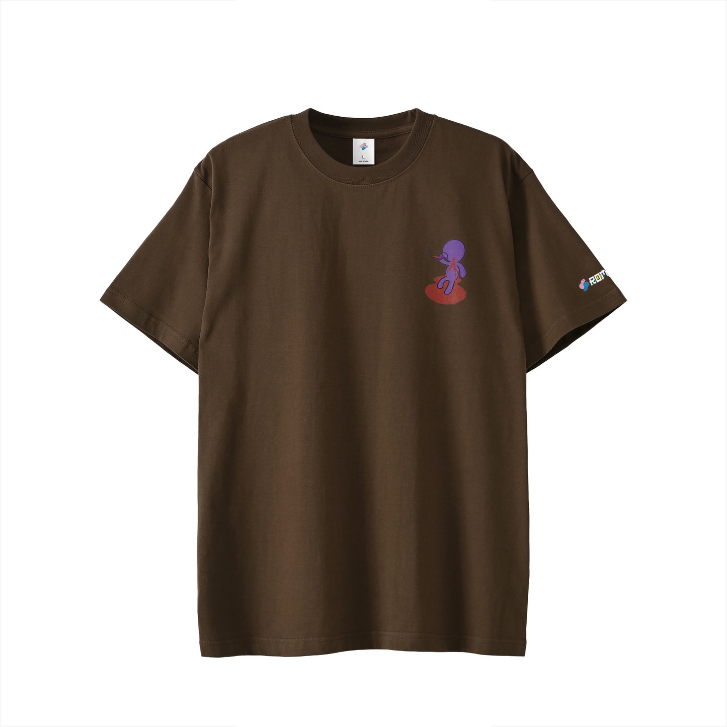 【ワンポイントTシャツ】ベロベローマン white image