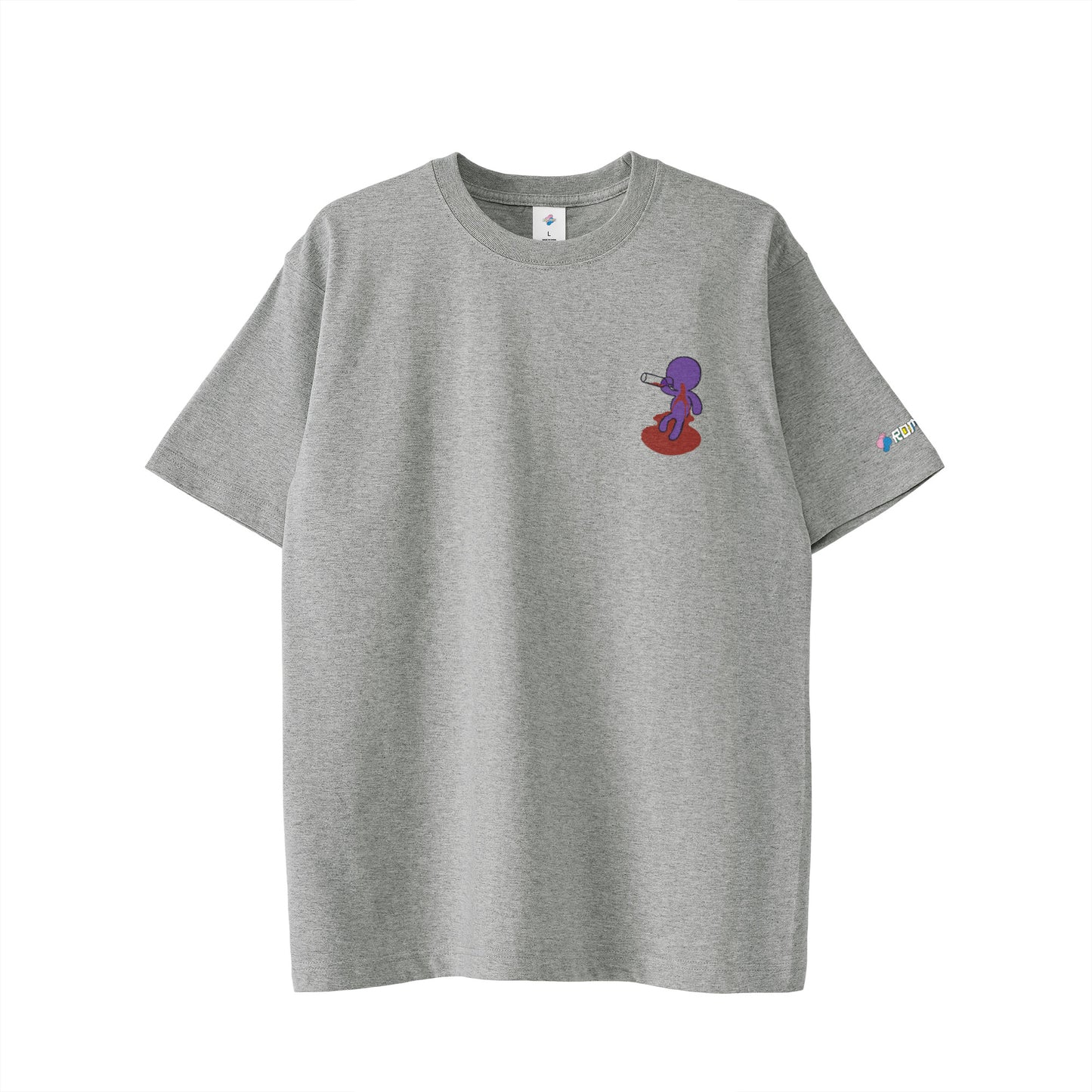 【ワンポイントTシャツ】ベロベローマン black image
