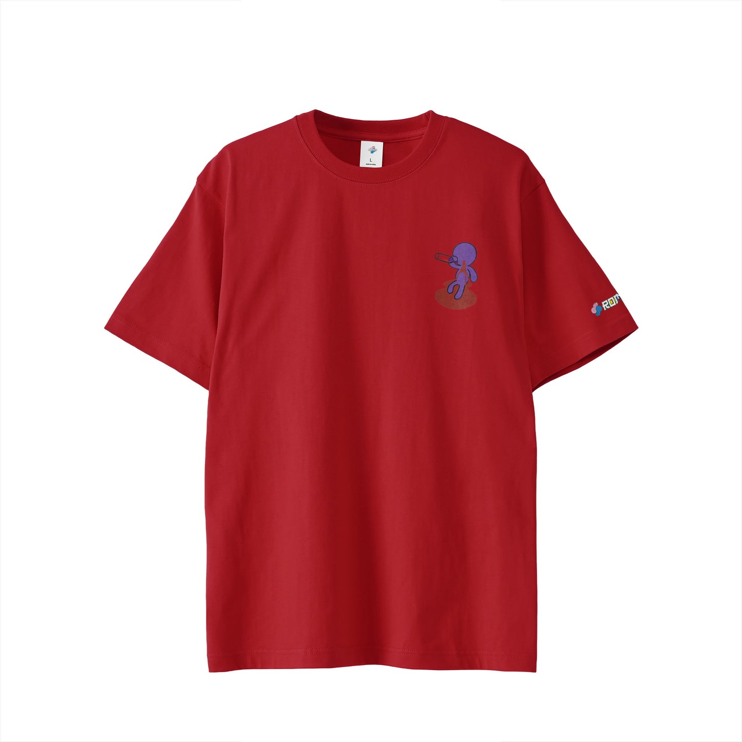 【ワンポイントTシャツ】ベロベローマン white image