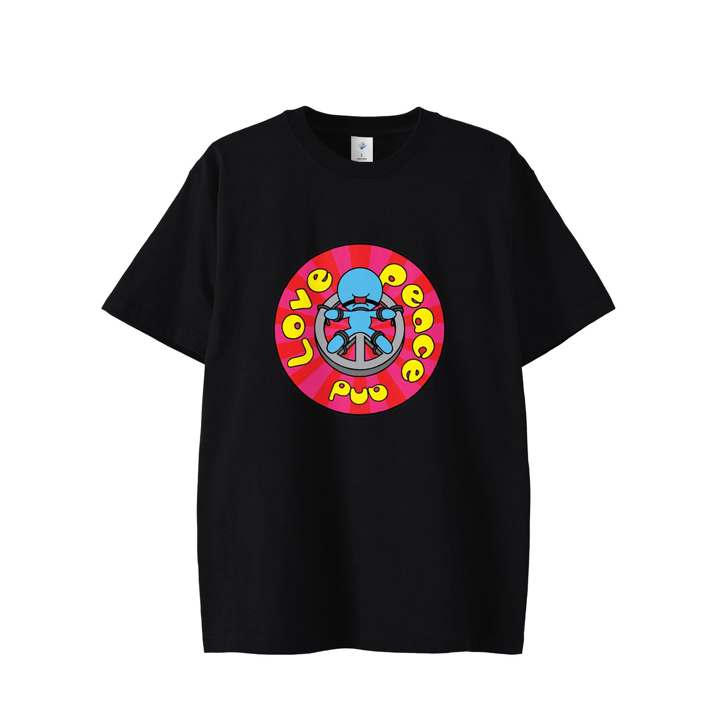 【Tシャツ】Peace and Love black image