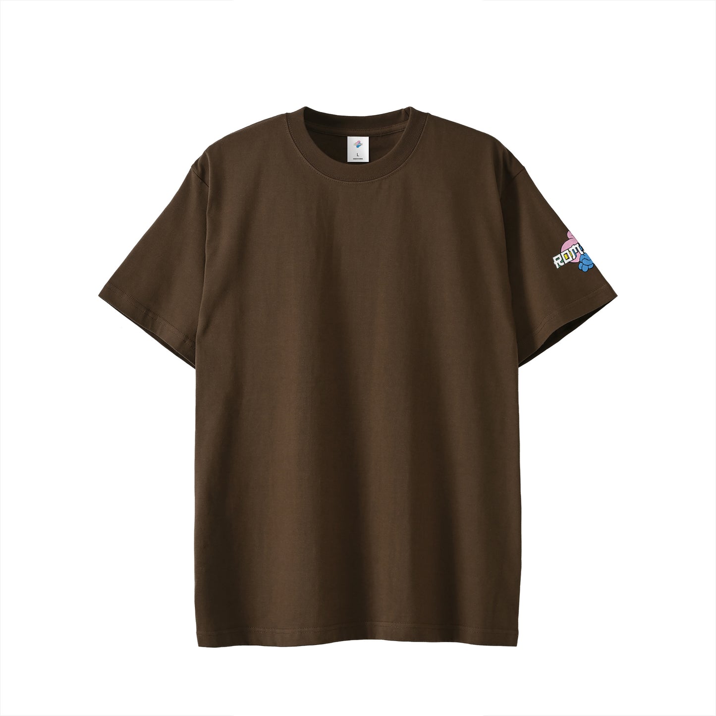 【Tシャツ】ローマンズロゴ×バーガー dark-brown image