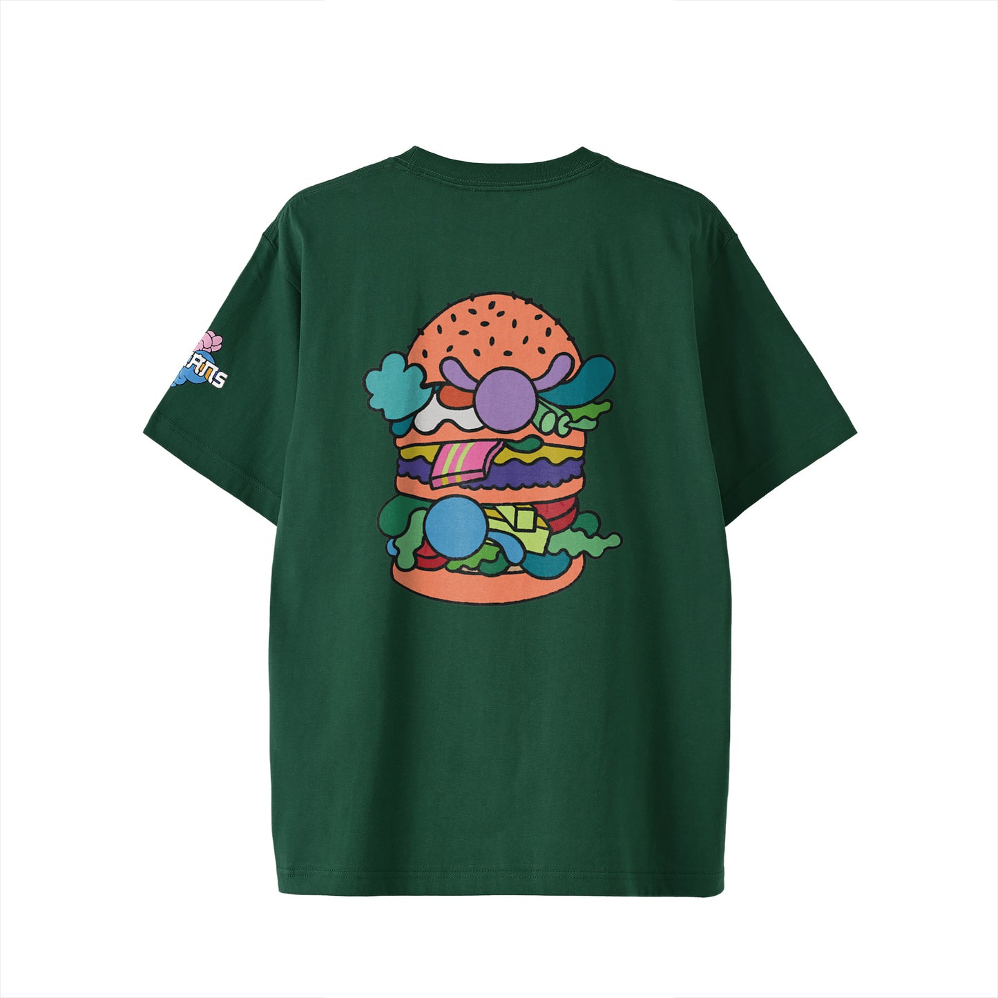 【Tシャツ】ローマンズロゴ×バーガー green image