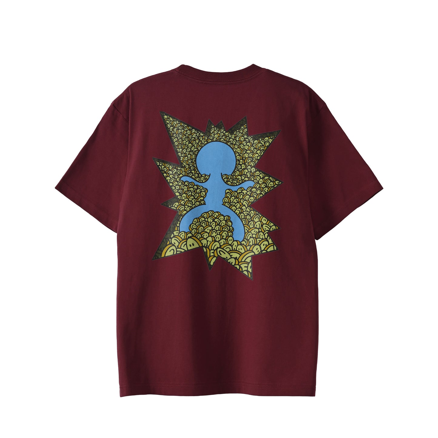 【Tシャツ】テクノロジー×ロスト・イン・フェイス burgundy image