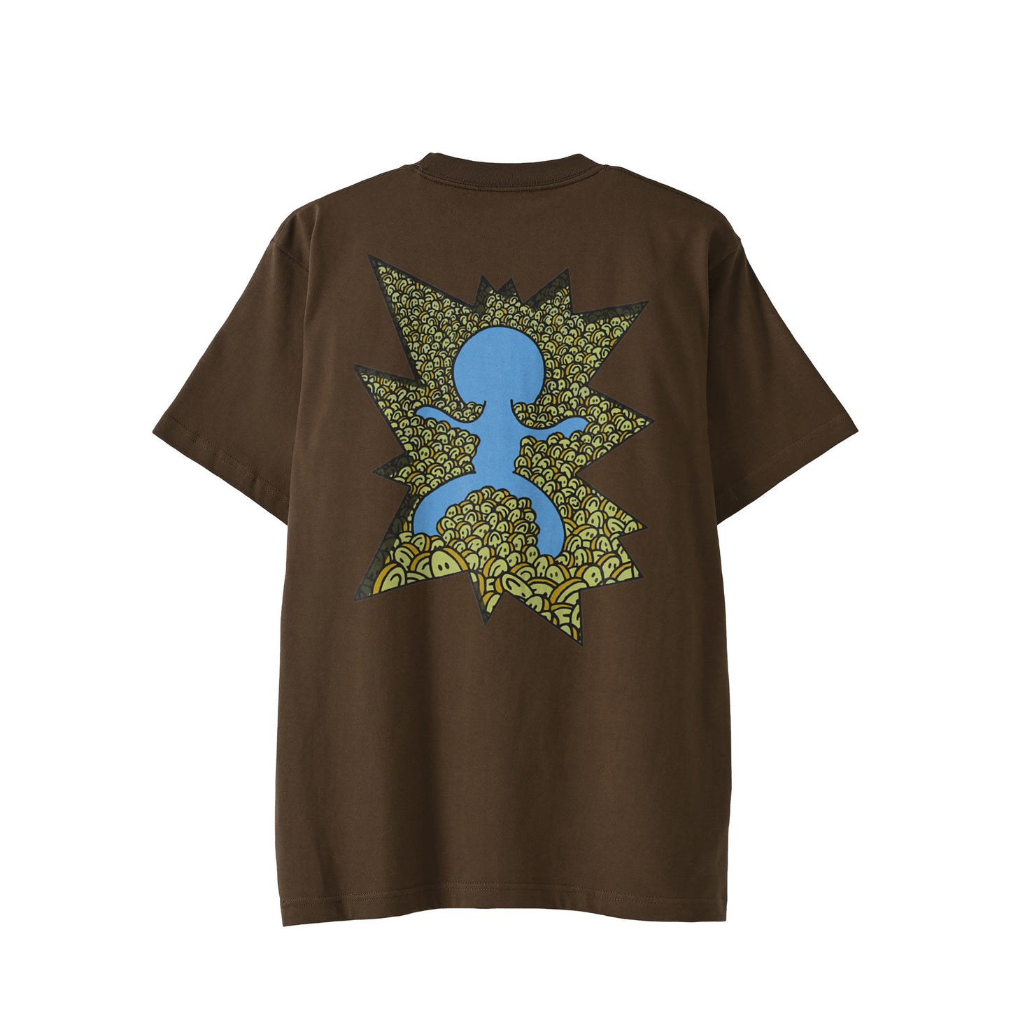 【Tシャツ】テクノロジー×ロスト・イン・フェイス dark-brown image