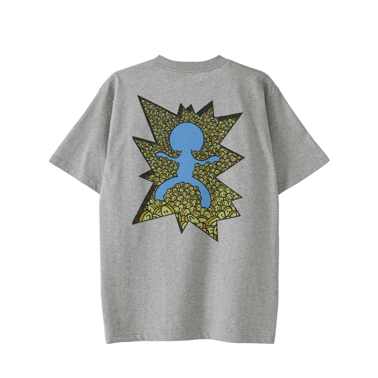 【Tシャツ】テクノロジー×ロスト・イン・フェイス gray image