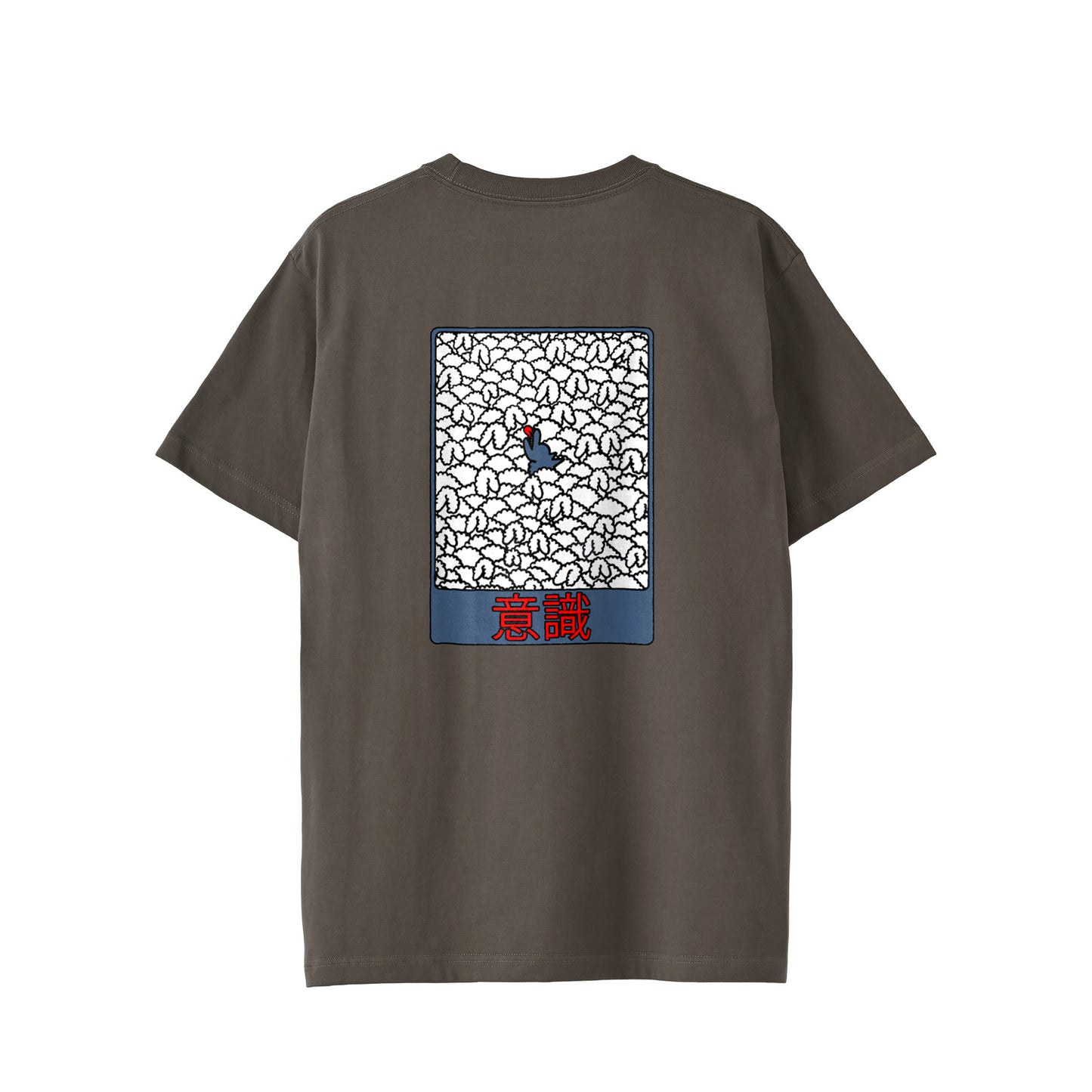 【Tシャツ】意識(後) charcoal image