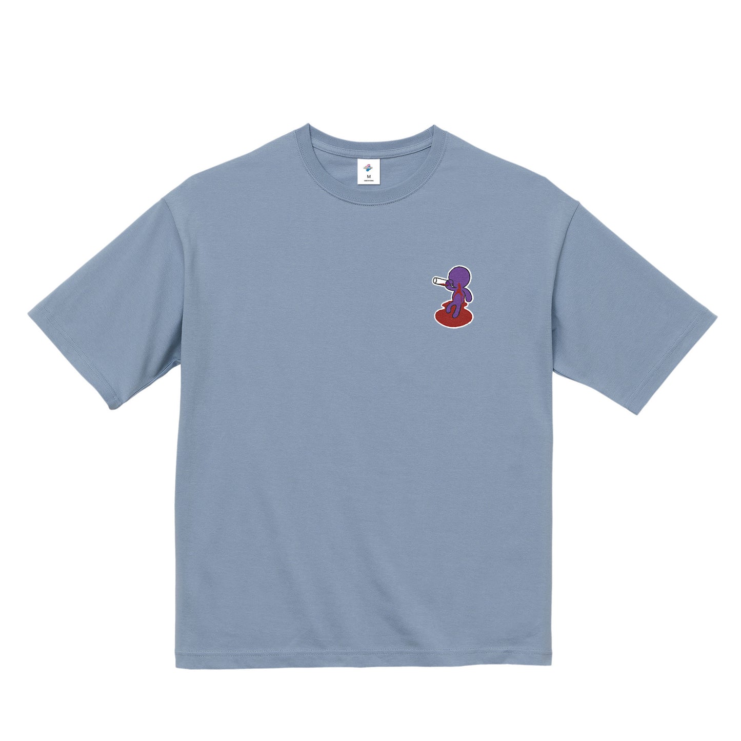 【ビッグシルエットTシャツ】ベロベロ acid-blue image
