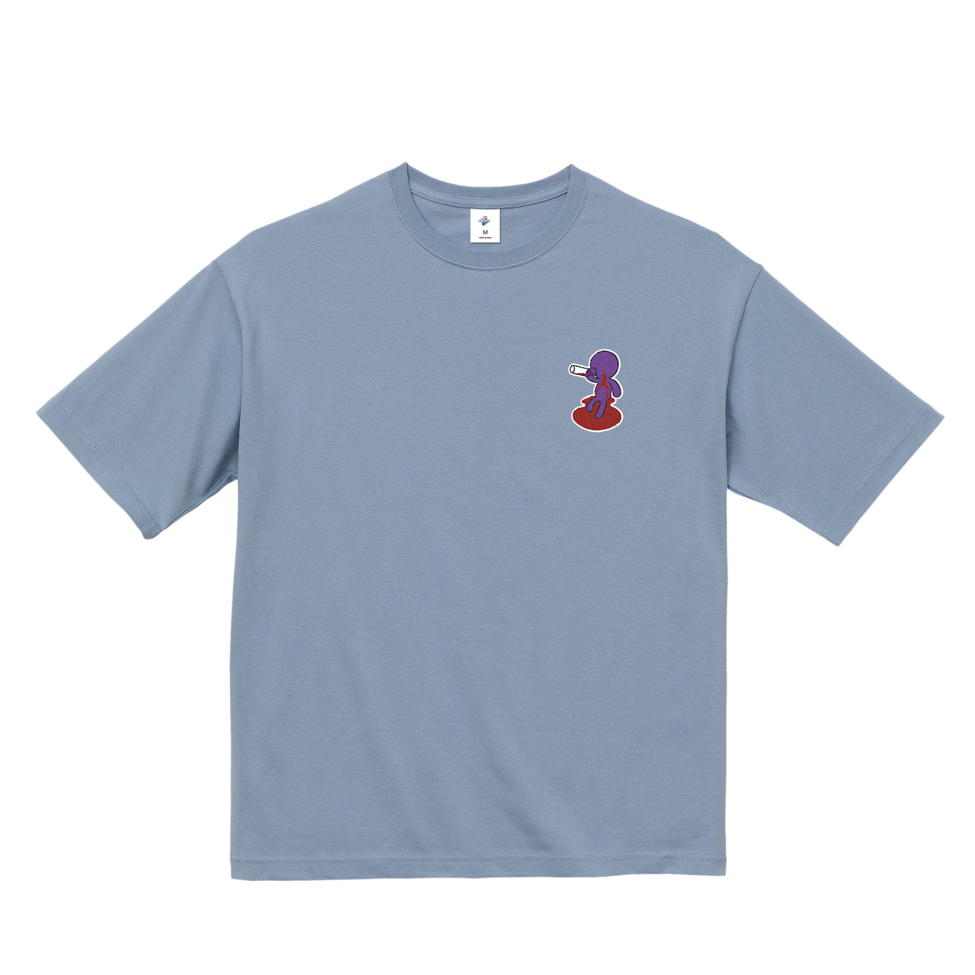 【ビッグシルエットTシャツ】ベロベロ acid-blue image