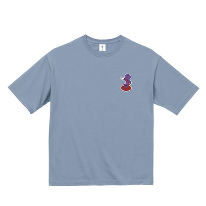 【ビッグシルエットTシャツ】ベロベロ acid-blue image