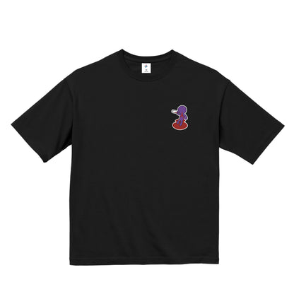 【ビッグシルエットTシャツ】ベロベロ black image