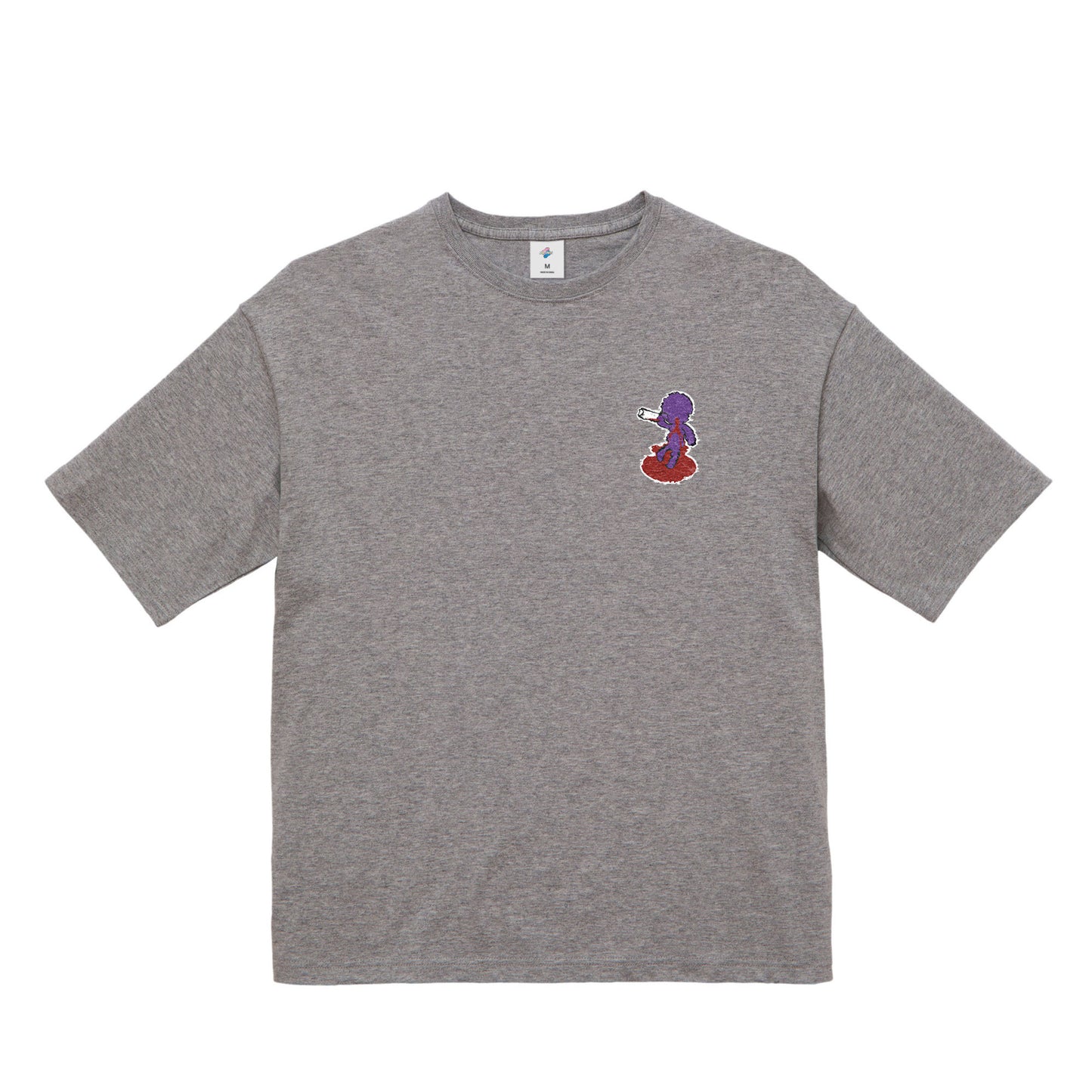 【ビッグシルエットTシャツ】ベロベロ mixed-gray image