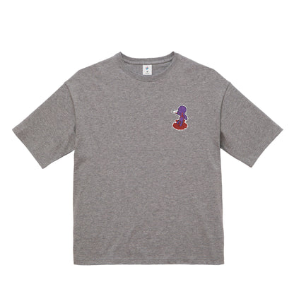 【ビッグシルエットTシャツ】ベロベロ mixed-gray image