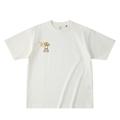 【ワンポイントTシャツ】　ソリティア　ベージュ