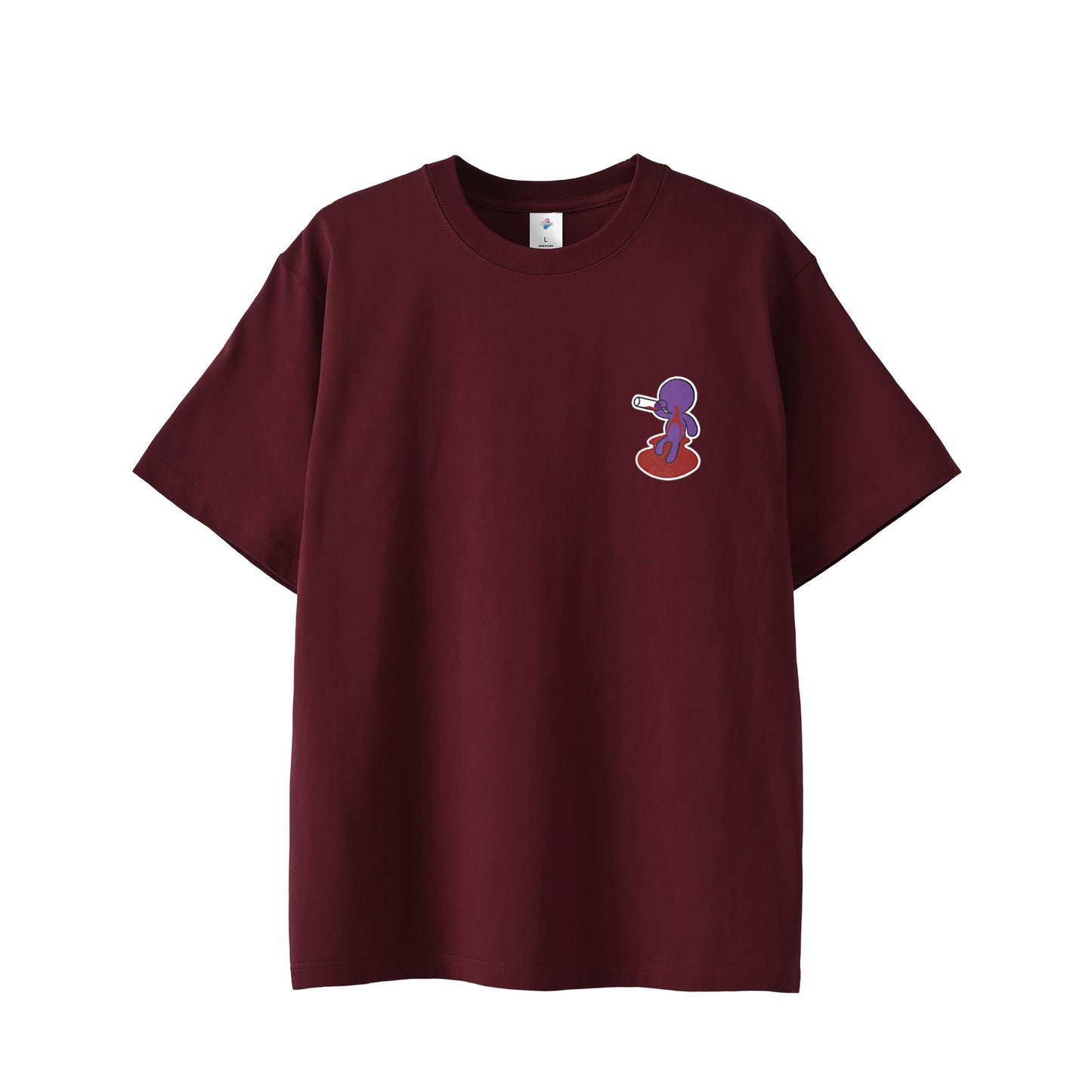 【ショートTシャツ】ベロベロ burgundy image