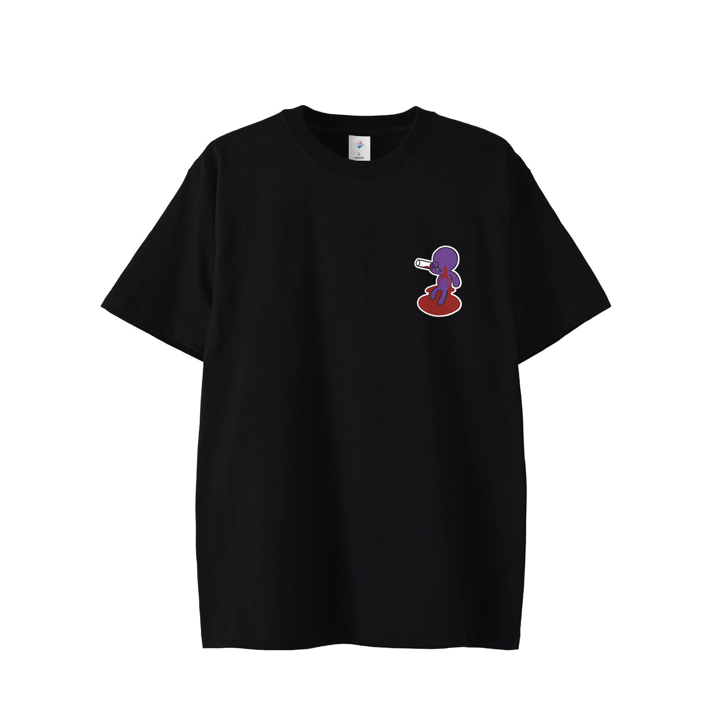 【ショートTシャツ】ベロベロ black image