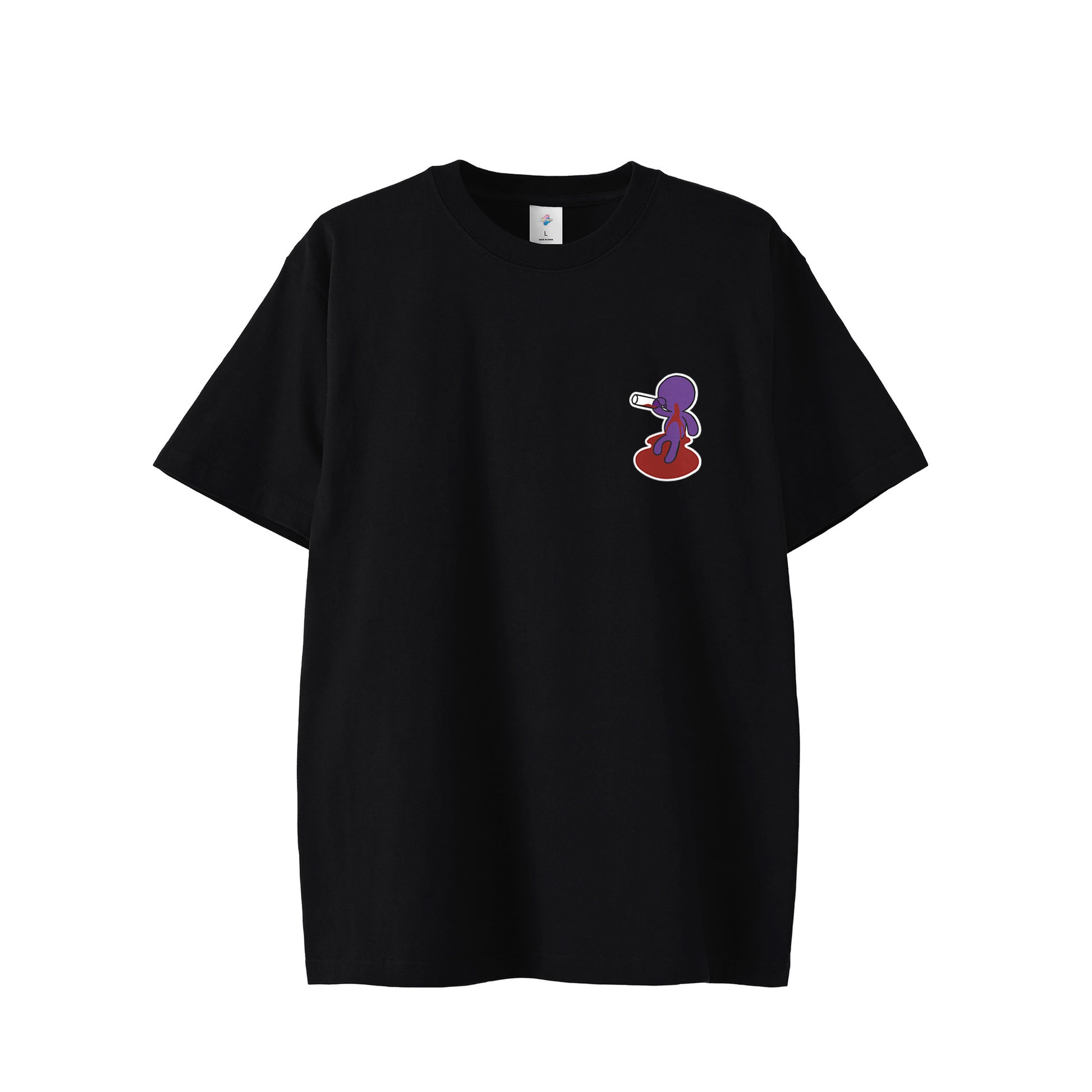 【ショートTシャツ】ベロベロ black image