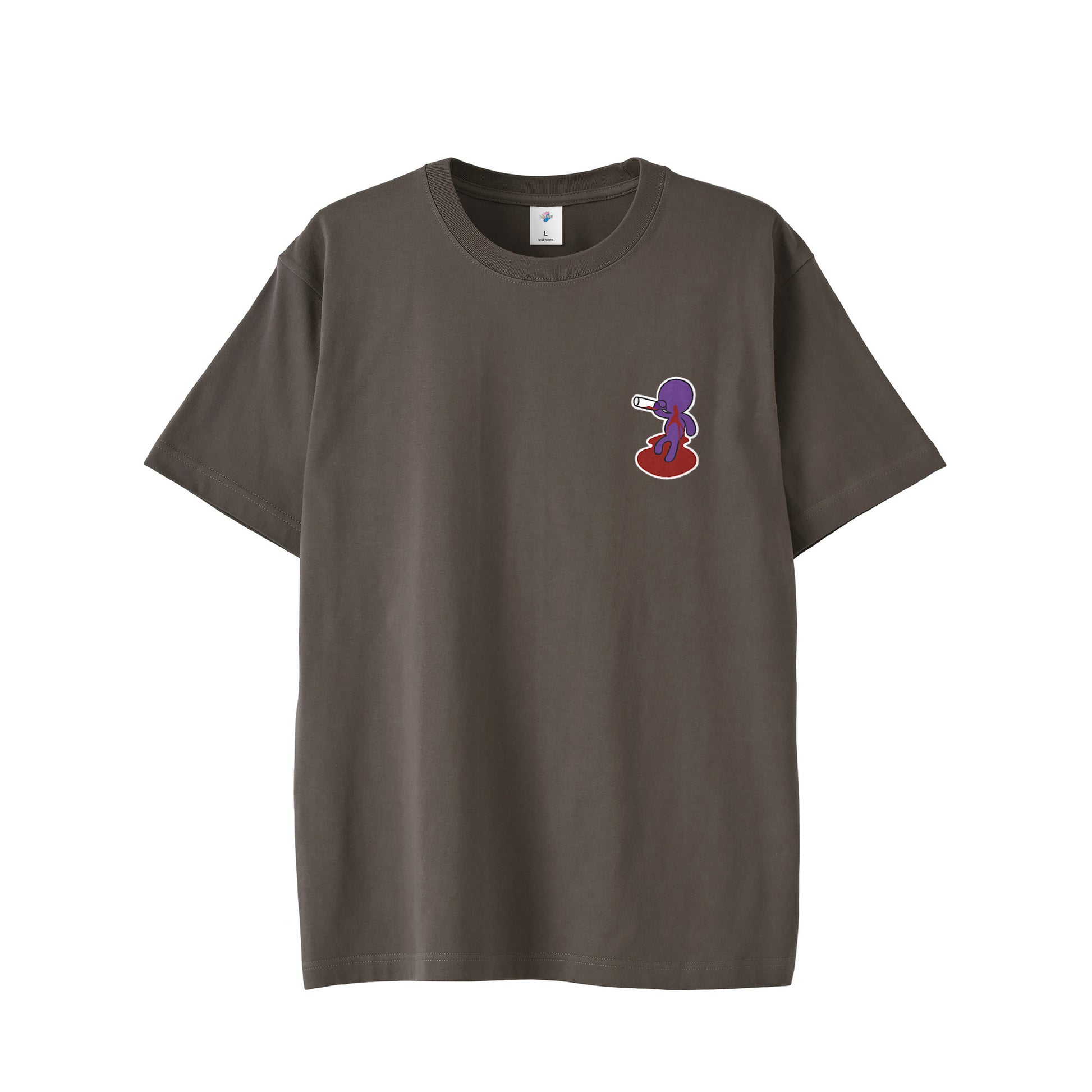 【ショートTシャツ】ベロベロ charcoal image