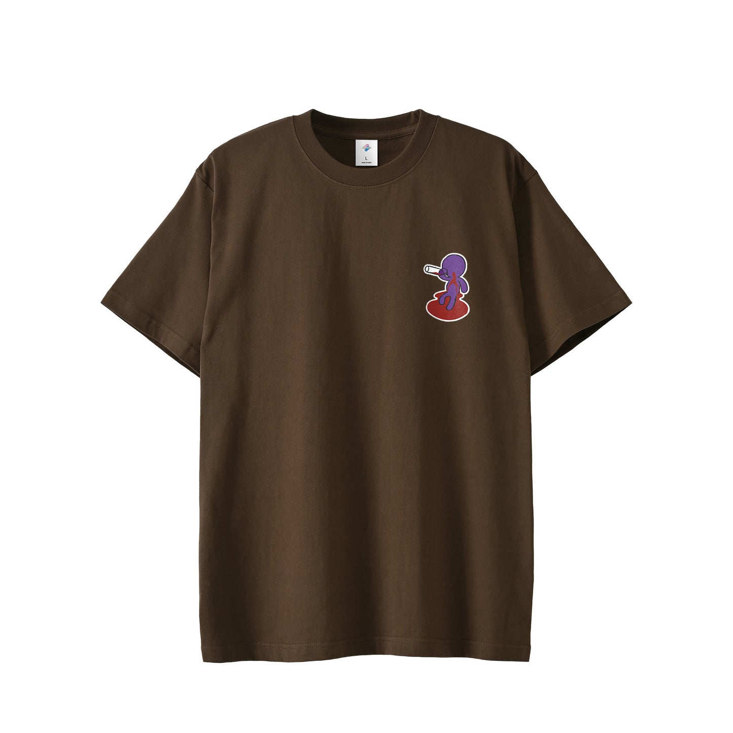 【ショートTシャツ】ベロベロ dark-brown image