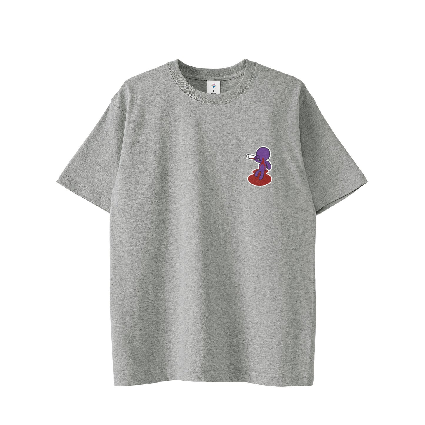 【ショートTシャツ】ベロベロ gray image