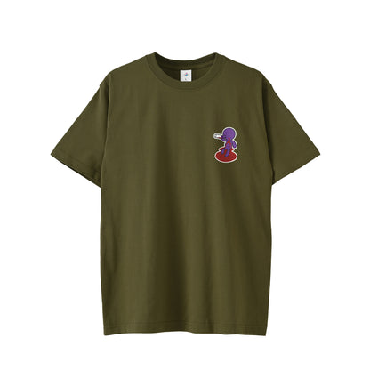 【ショートTシャツ】ベロベロ olive-drab image