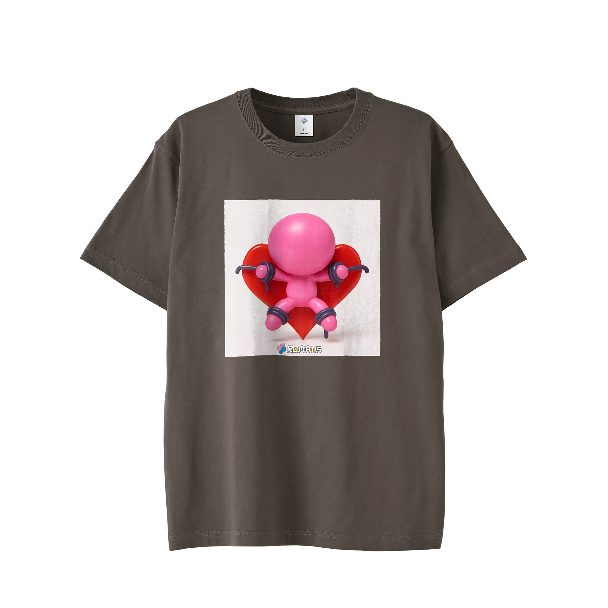 【Tシャツ】おもかローマン black image