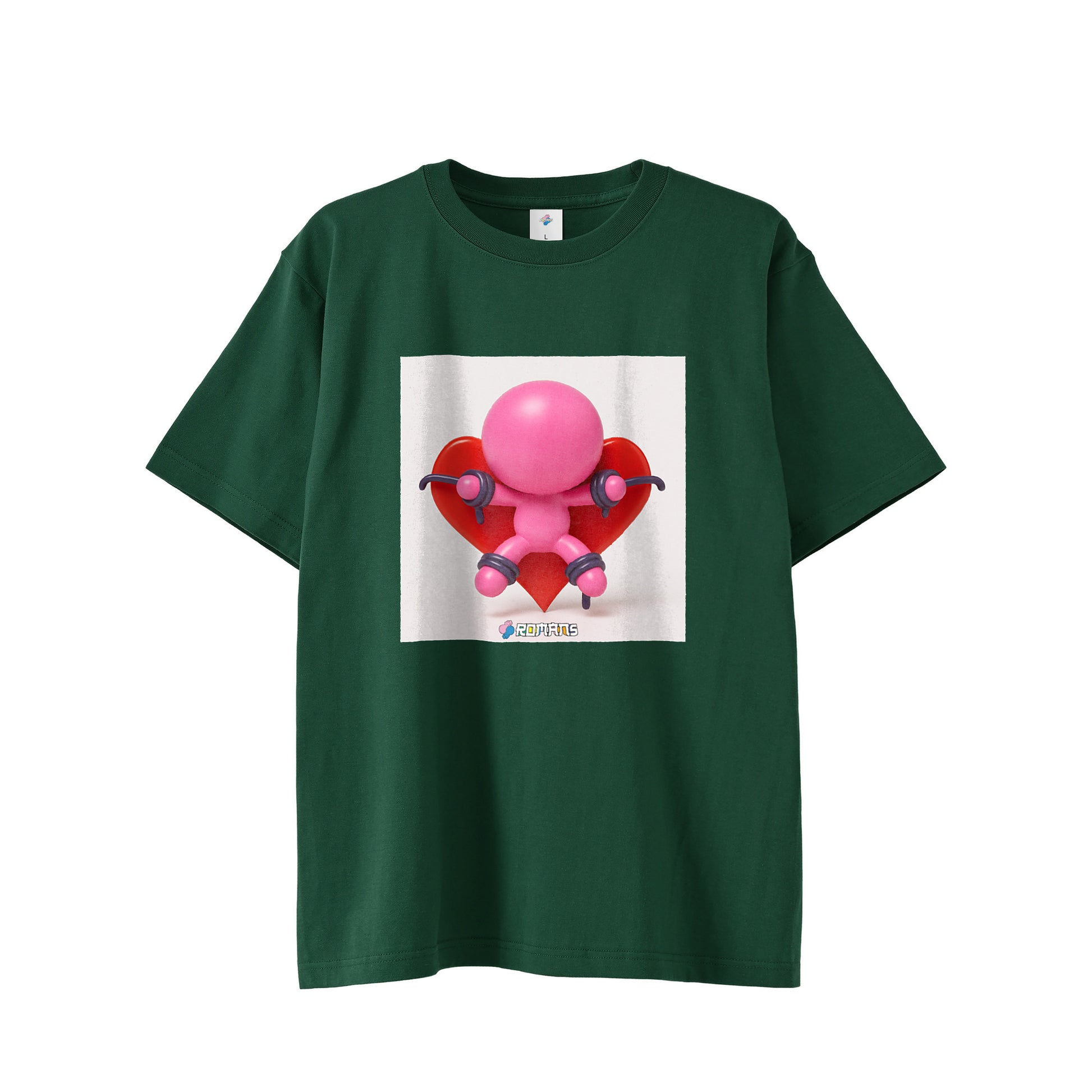 【Tシャツ】おもかローマン black image