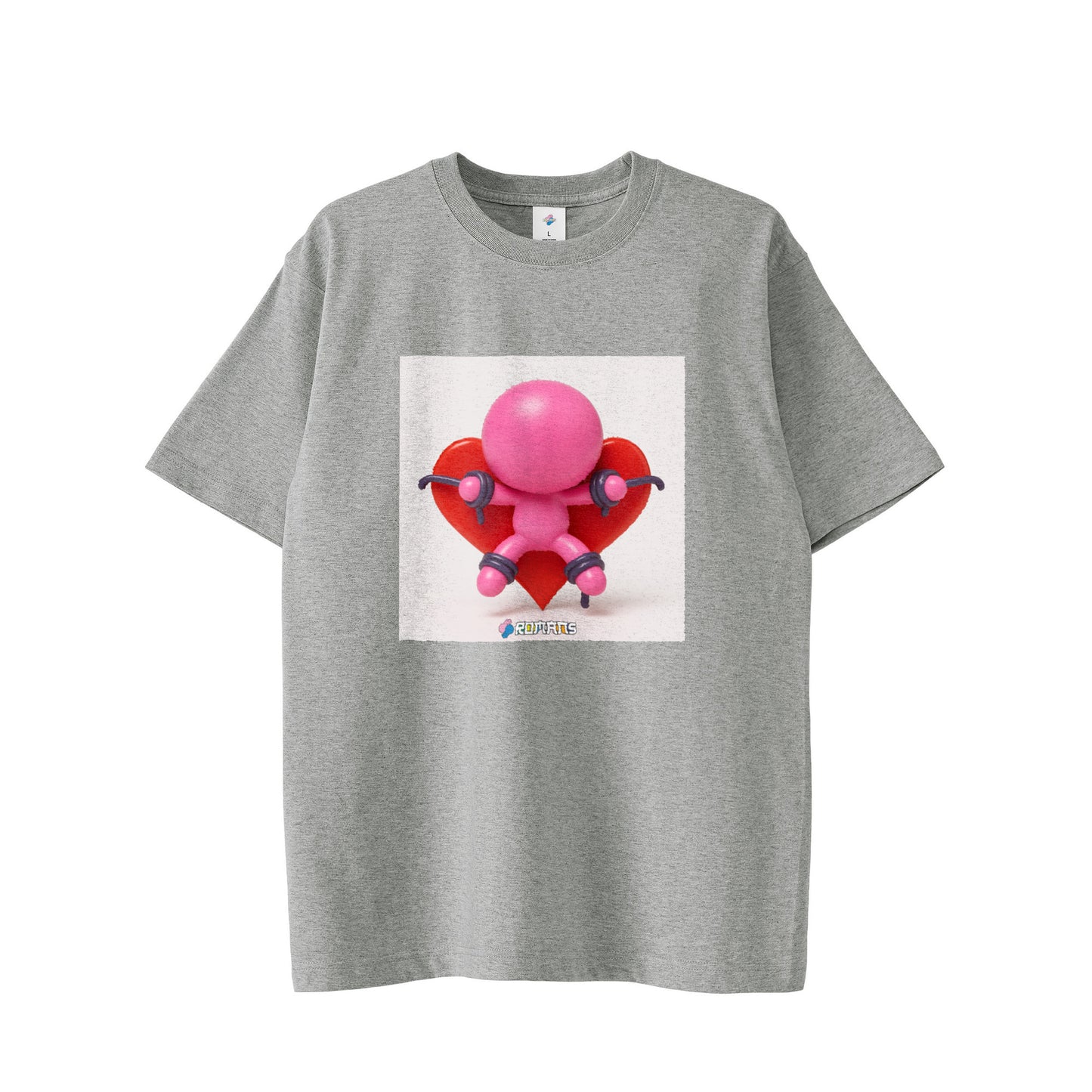 【Tシャツ】おもかローマン black image