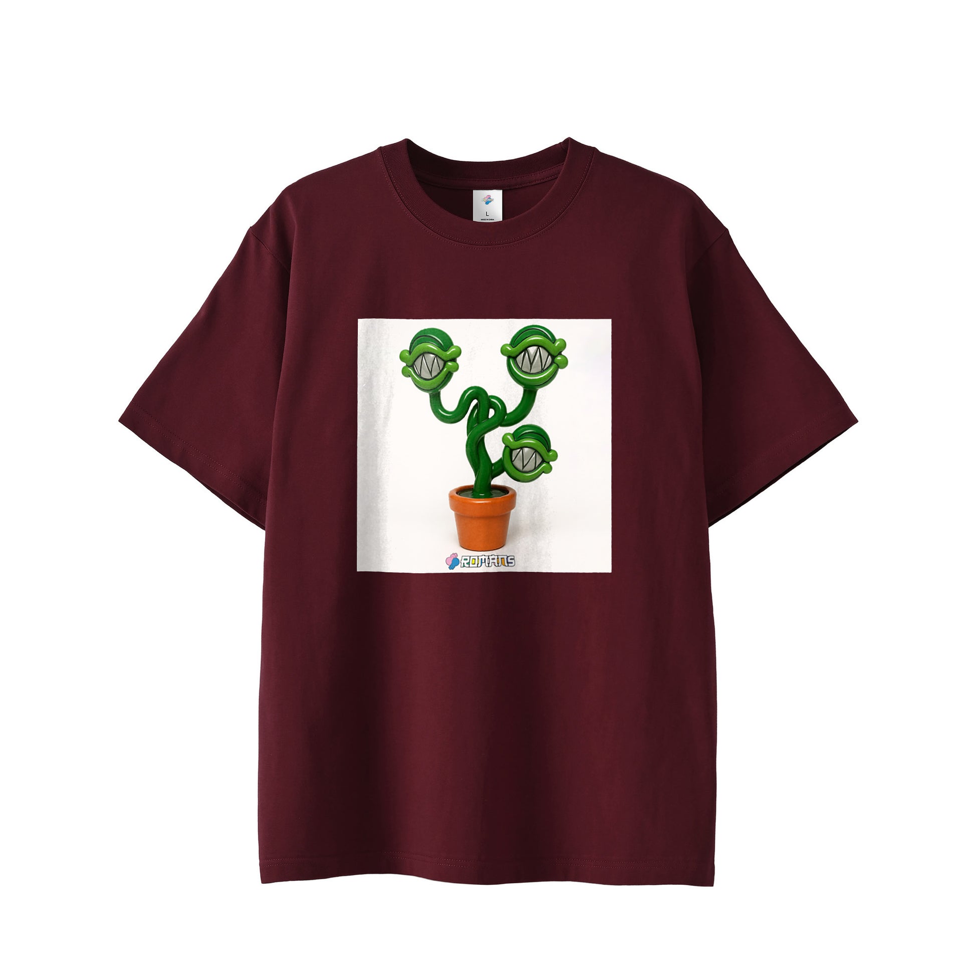 【Tシャツ】フェイクスマイル white image