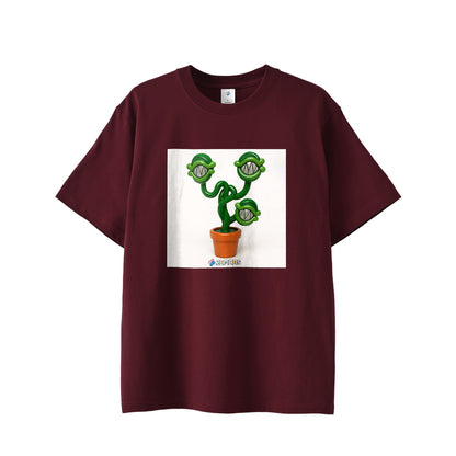 【Tシャツ】フェイクスマイル white image