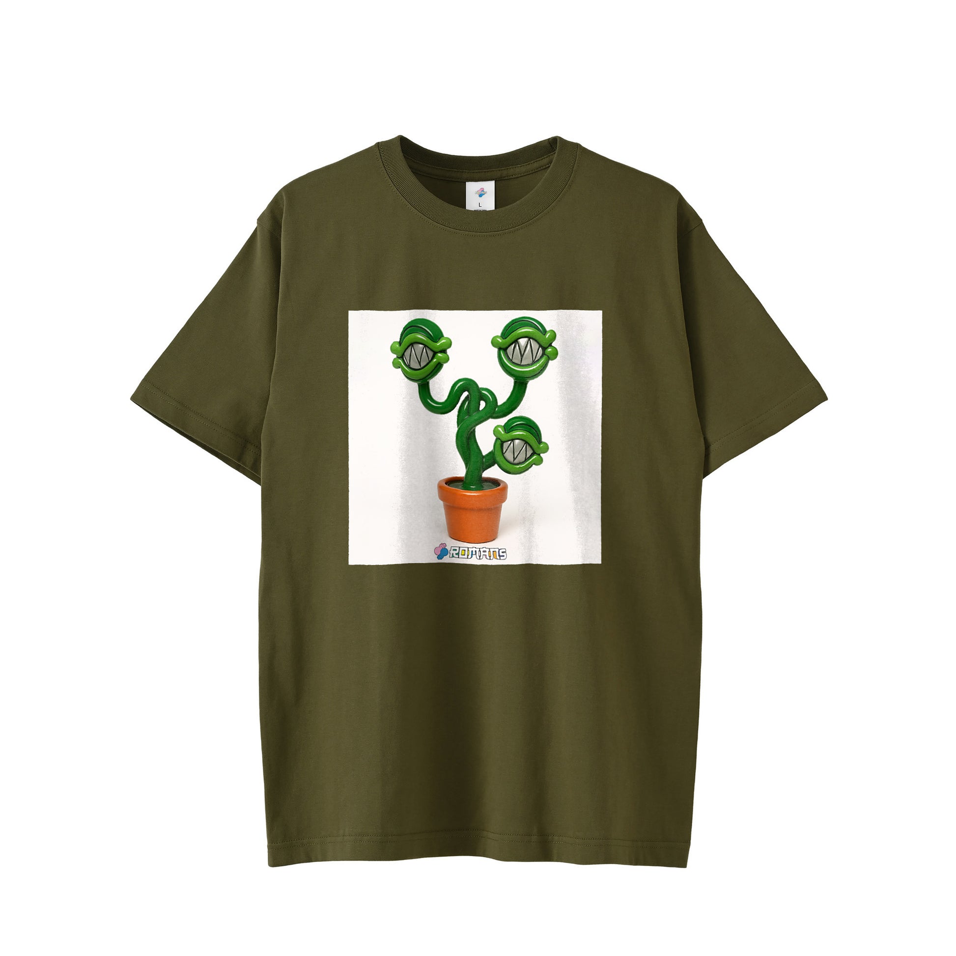 【Tシャツ】フェイクスマイル white image