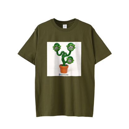 【Tシャツ】フェイクスマイル white image