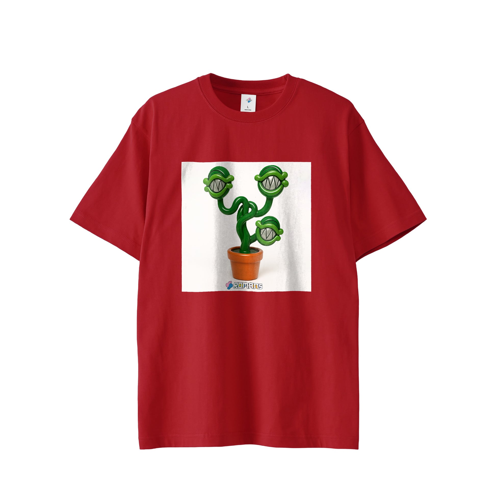 【Tシャツ】フェイクスマイル white image