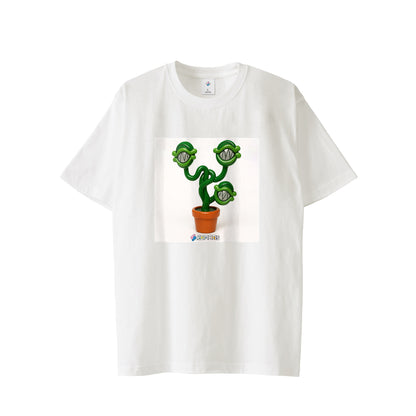 【Tシャツ】フェイクスマイル white image