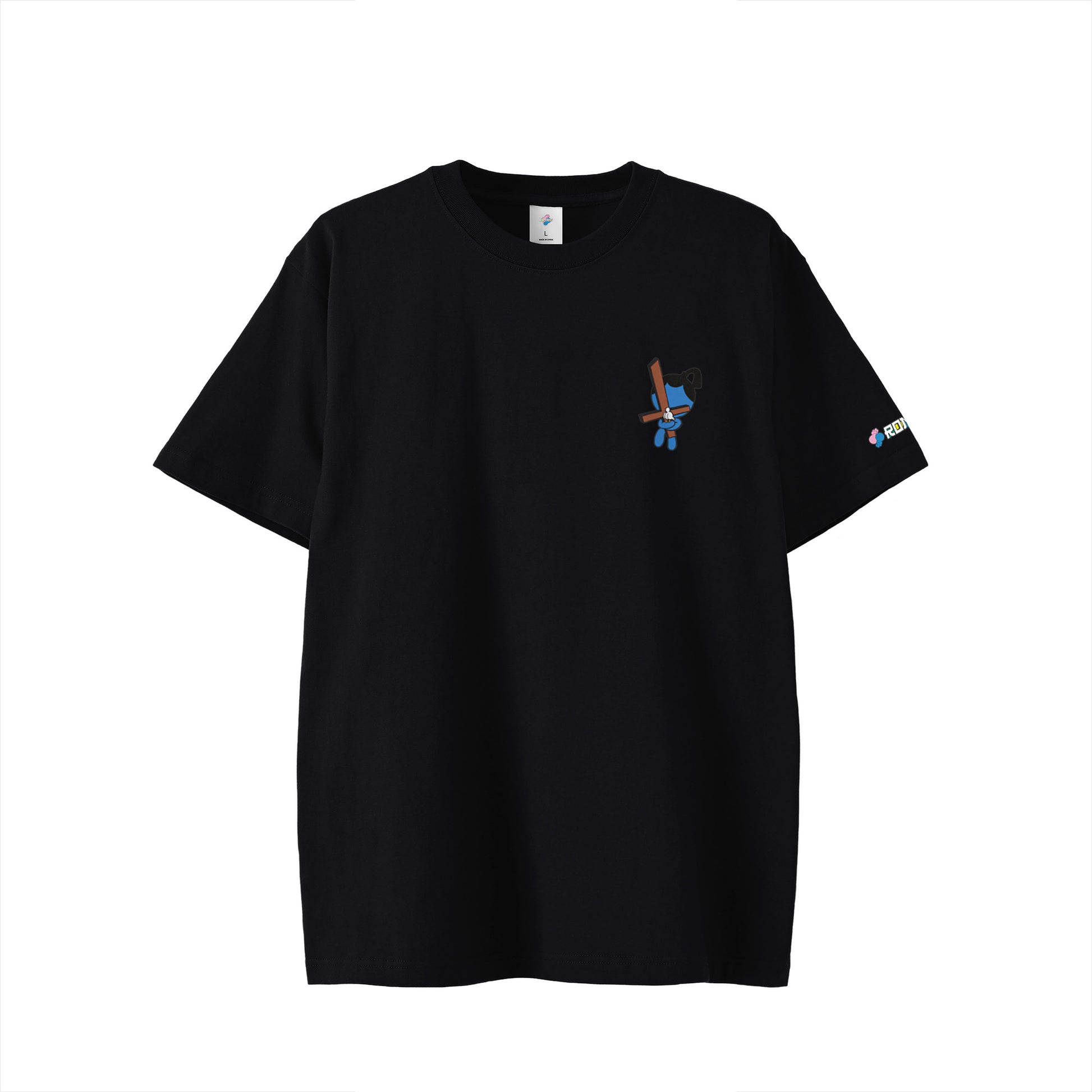 【ワンポイントTシャツ】シローマン black image