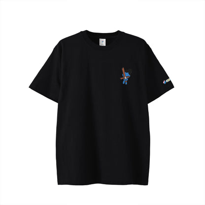 【ワンポイントTシャツ】シローマン black image