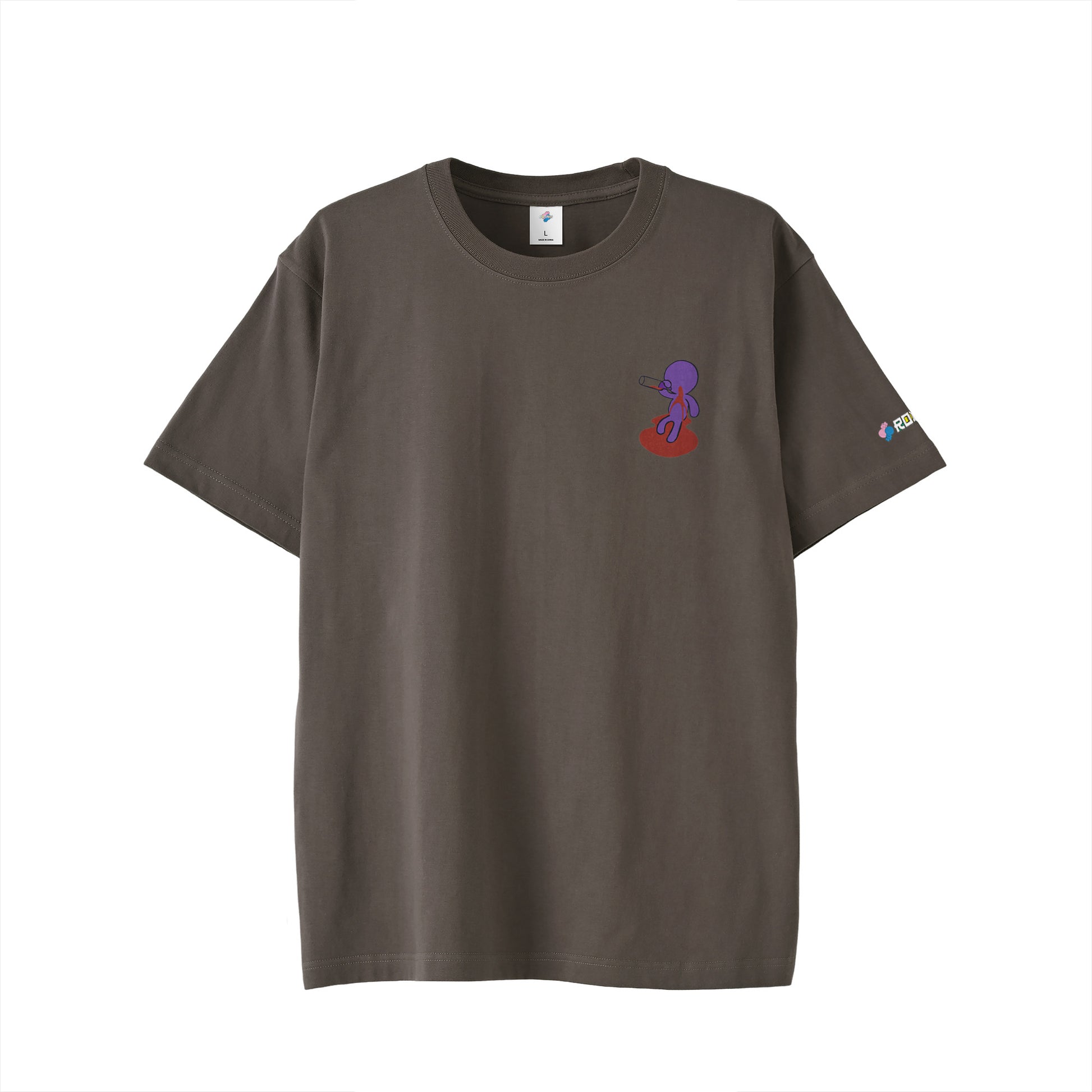 【ワンポイントTシャツ】ベロベローマン black image