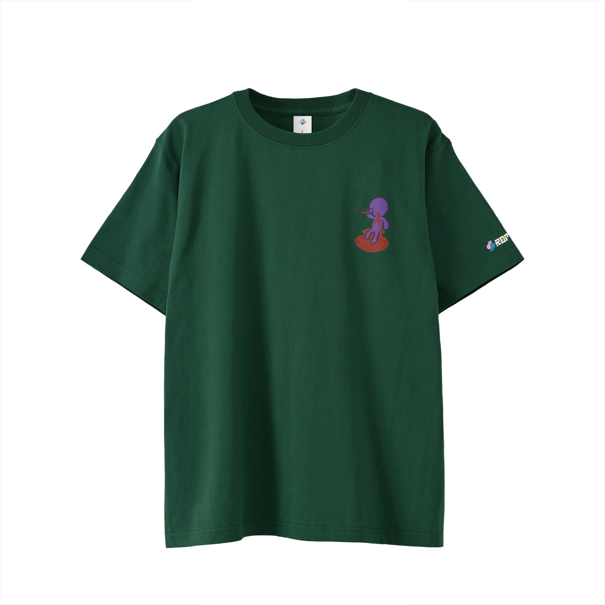 【ワンポイントTシャツ】ベロベローマン black image