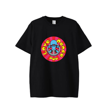 【Tシャツ】Peace and Love black image