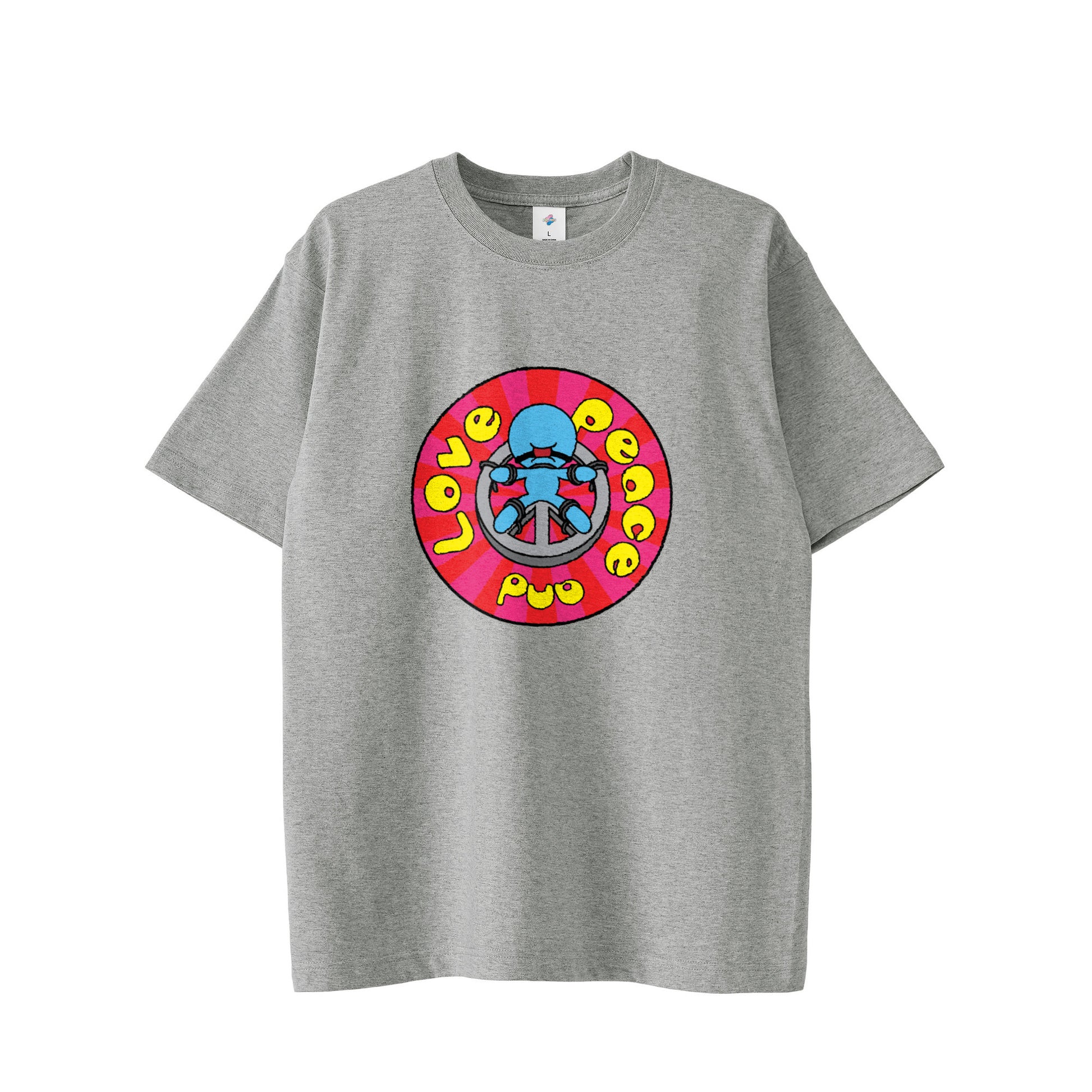 【Tシャツ】Peace and Love gray image
