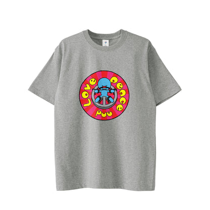 【Tシャツ】Peace and Love gray image